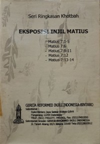 Exposisi Injil Matius