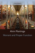 Warrant and Proper Function